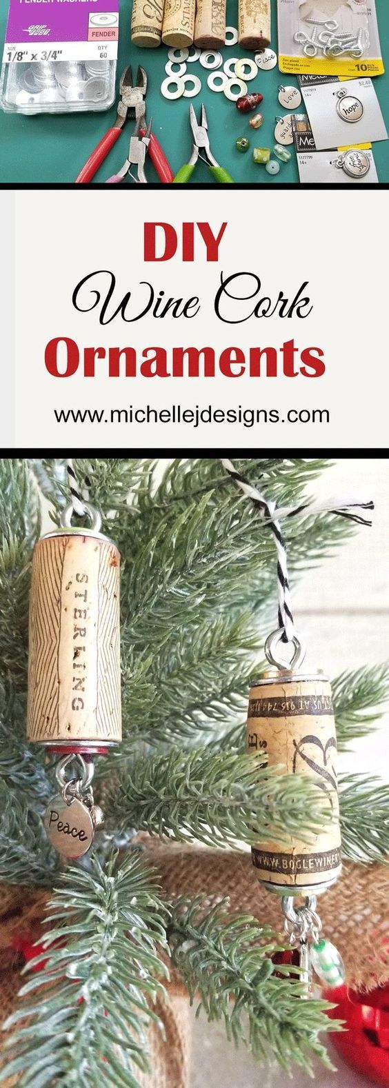How To Make DIY Wine Cork Ornaments For Your Tree -   21 cork crafts jewelry
 ideas