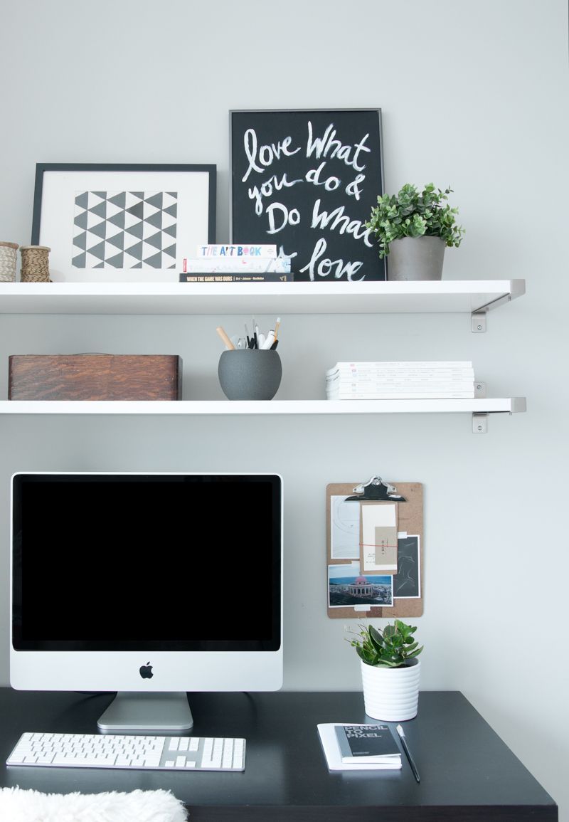 Just Outside of Toronto, A Condo Filled With Things Loved -   21 desk decor plants
 ideas
