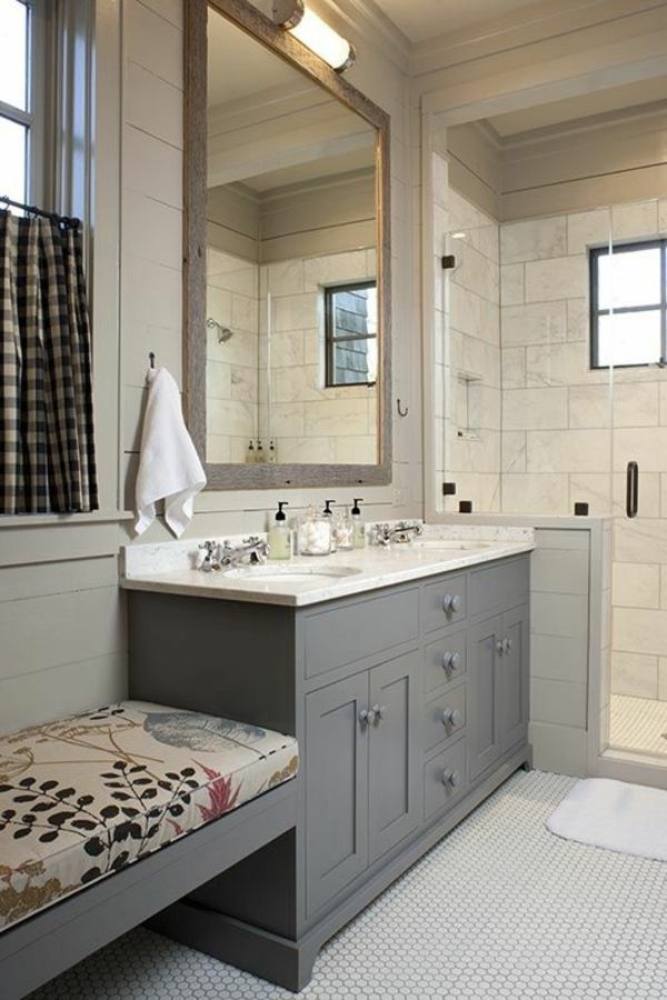 50 Badezimmergestaltung Ideen f?r Ihre innere Balance -   21 farmhouse style bathroom
 ideas