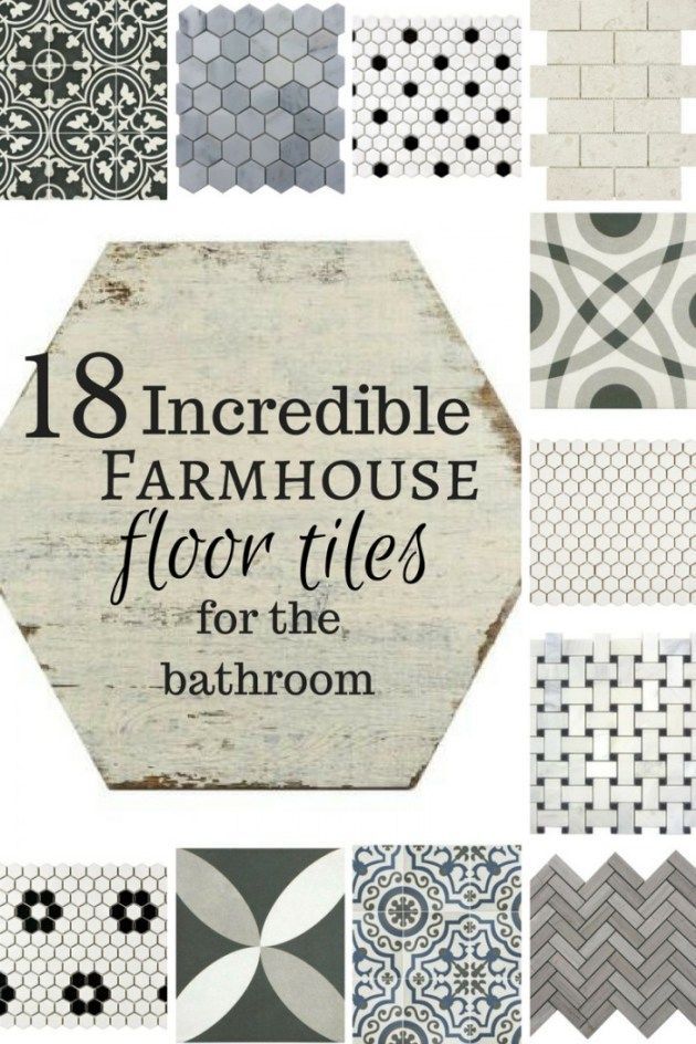 18 Incredible Farmhouse Bathroom Floor Tiles -   21 farmhouse style bathroom
 ideas