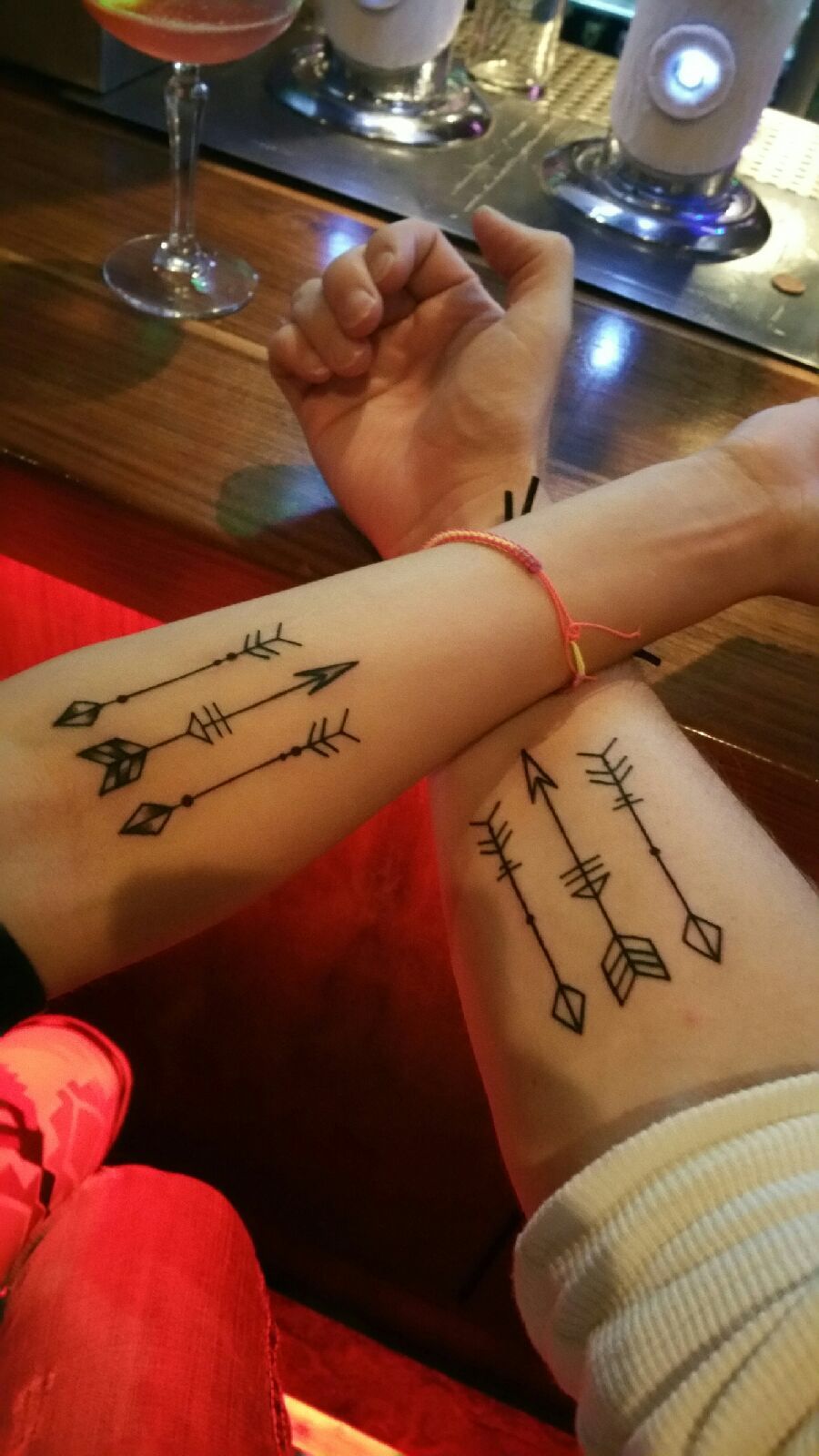 Forearm arrow tattoo. An eternal connection. -   21 forearm tattoo arrow
 ideas