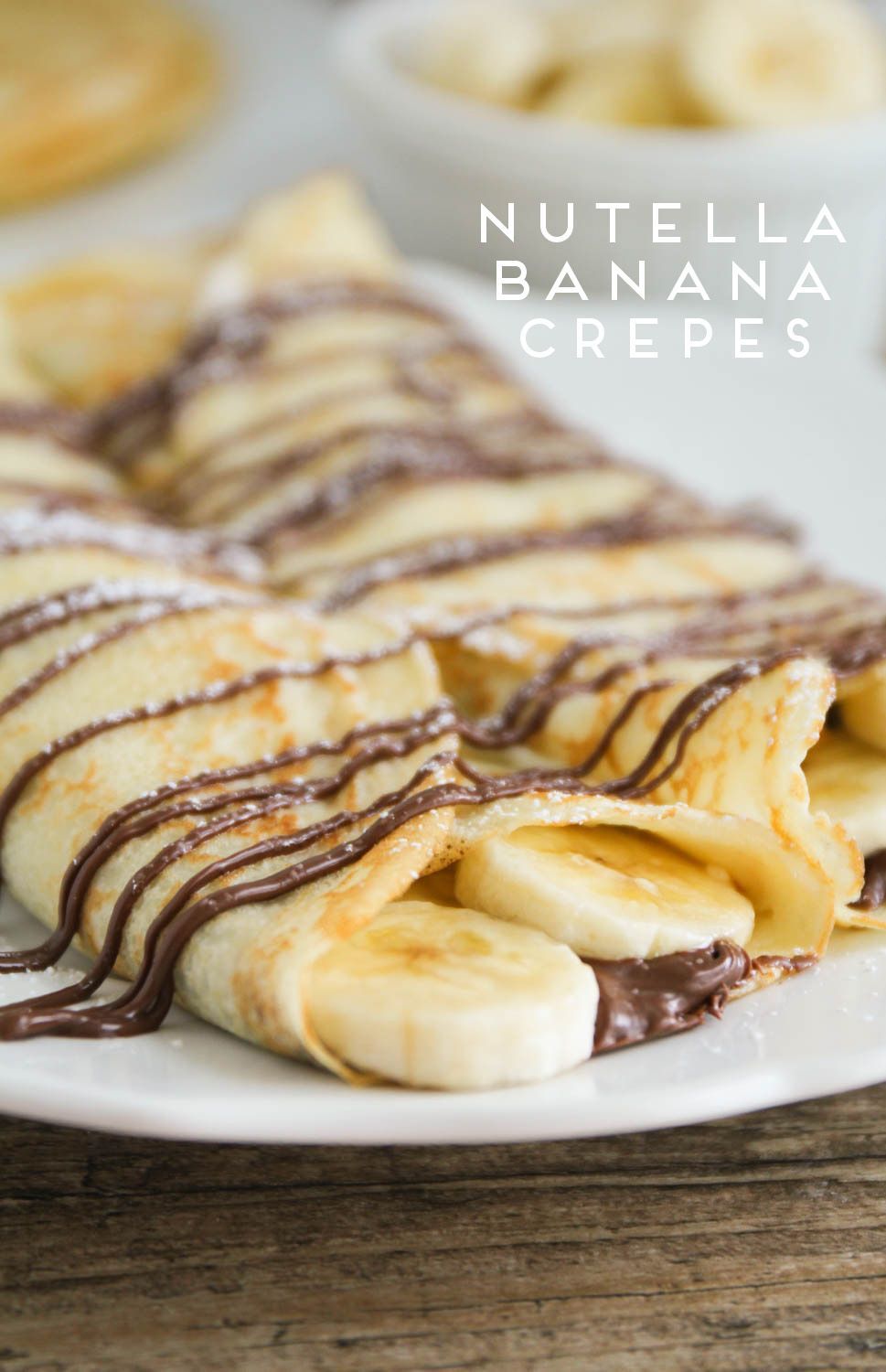 Nutella Banana Crepes + 23 Delicious Nutella Recipes -   21 nutella breakfast recipes
 ideas