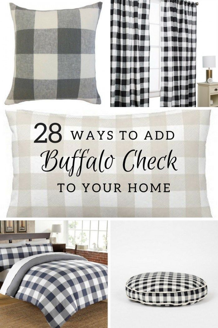 28 Ways to Add Buffalo Check to Your Home -   21 rustic decor curtains
 ideas