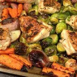 4. Roasted Chicken and Veggies - TOP 16 DASH Diet Recipes -   22 dash diet chicken
 ideas