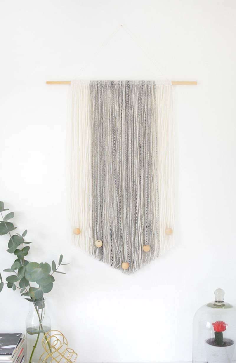 DIY yarn wall hanging -   22 diy déco tumblr
 ideas