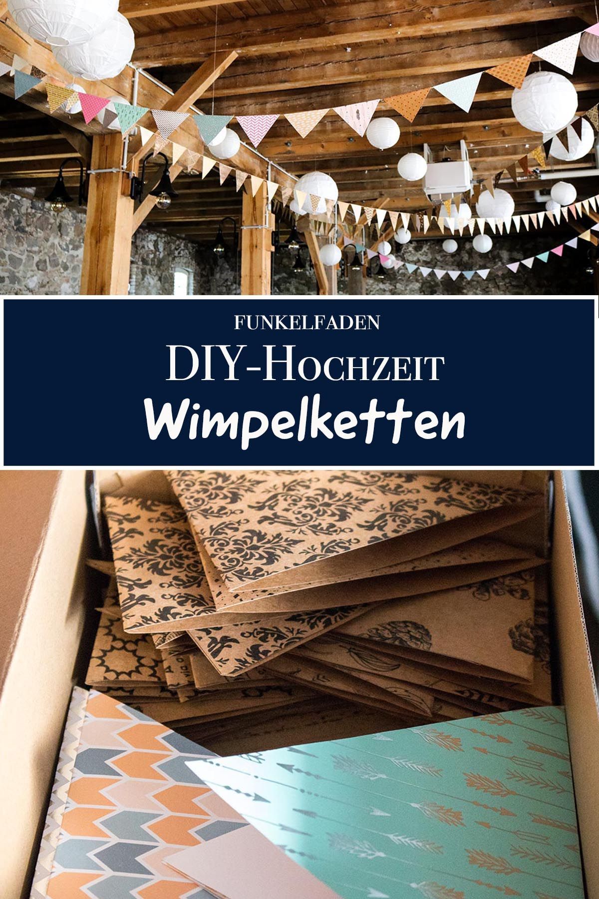 Anleitung - Wimpelkette selber basteln als Dekoration f?r Hochzeit › Anleitungen, Do it yourself, Hochzeit › Basteln, Dekoration, DIY, Hochzeit, Hochzeitsdekoration -   22 diy deko landhaus
 ideas