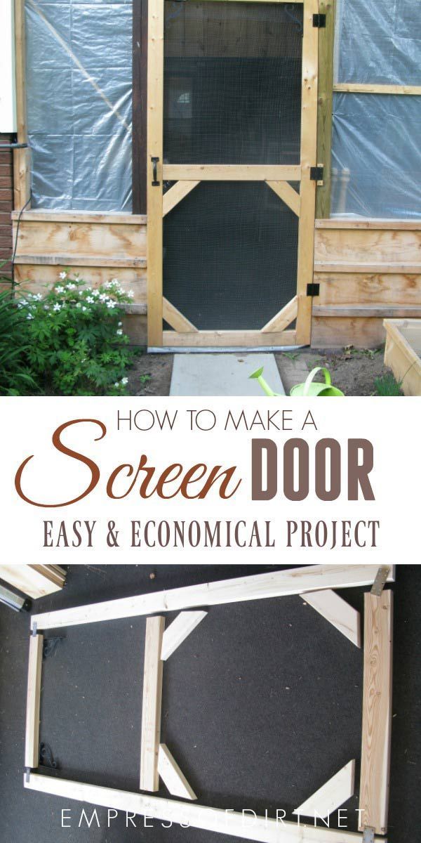 Make a Garden Screen Door -   22 patio door decor
 ideas