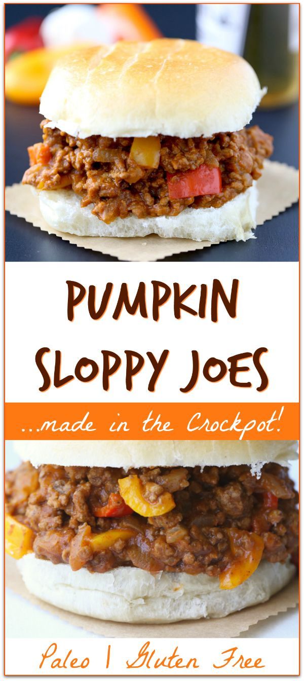 Crockpot Pumpkin Sloppy Joes -   22 pumpkin recipes crockpot
 ideas