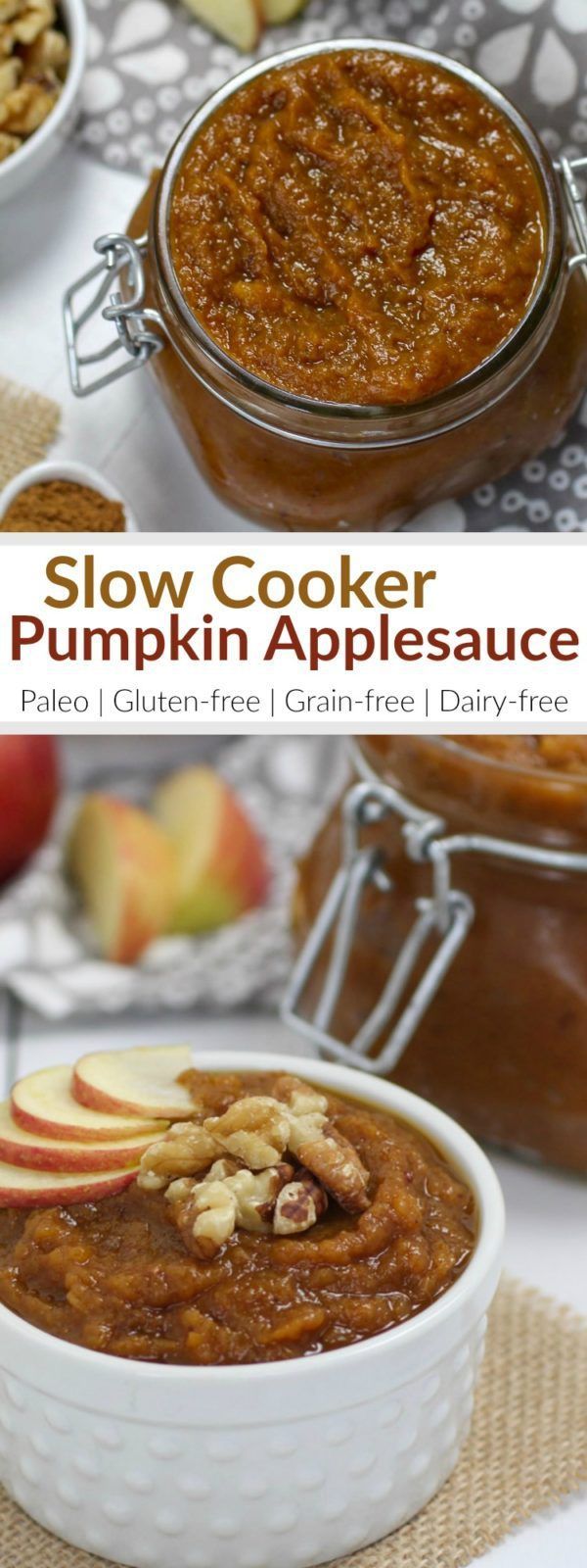 Slow Cooker Pumpkin Applesauce -   22 pumpkin recipes crockpot
 ideas