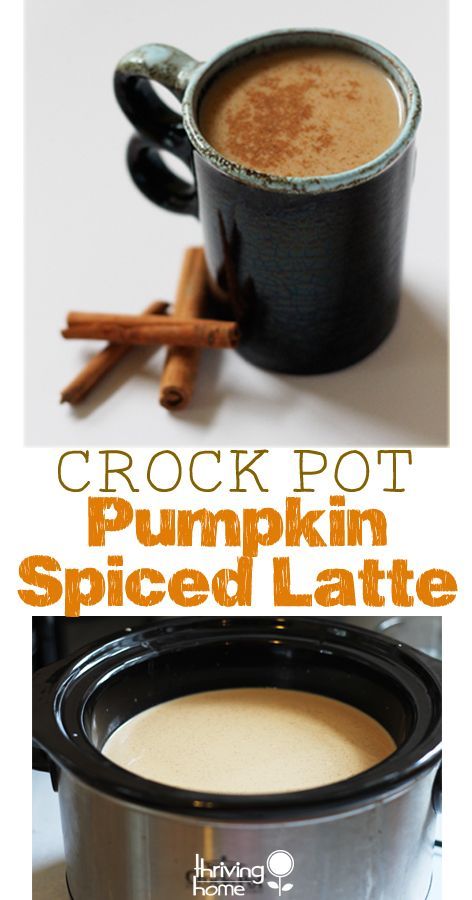 Crock Pot Pumpkin Spiced Latte -   22 pumpkin recipes crockpot
 ideas