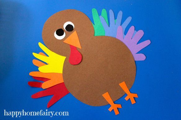Thankful Handprint Turkey Craft - FREE Printable -   22 thanksgiving crafts for elementary
 ideas