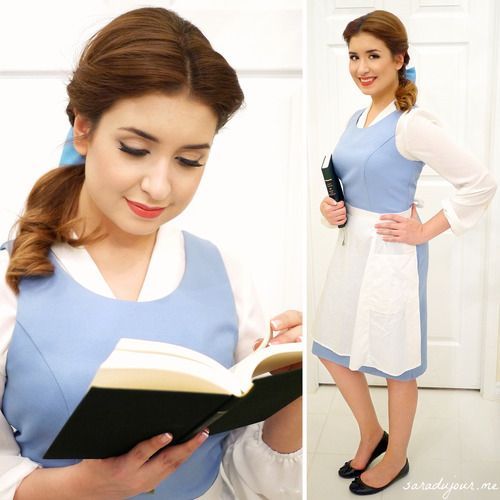 Belle Halloween Costume Blue Dress - Sara du Jour -   23 belle diy costume
 ideas