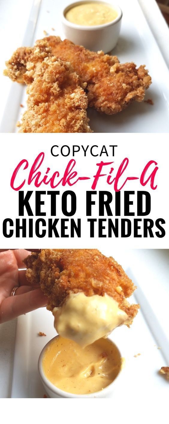 KETO FRIED CHICKEN TENDERS CHICK-FIL-A COPYCAT RECIPE -   23 diet menu recipes
 ideas