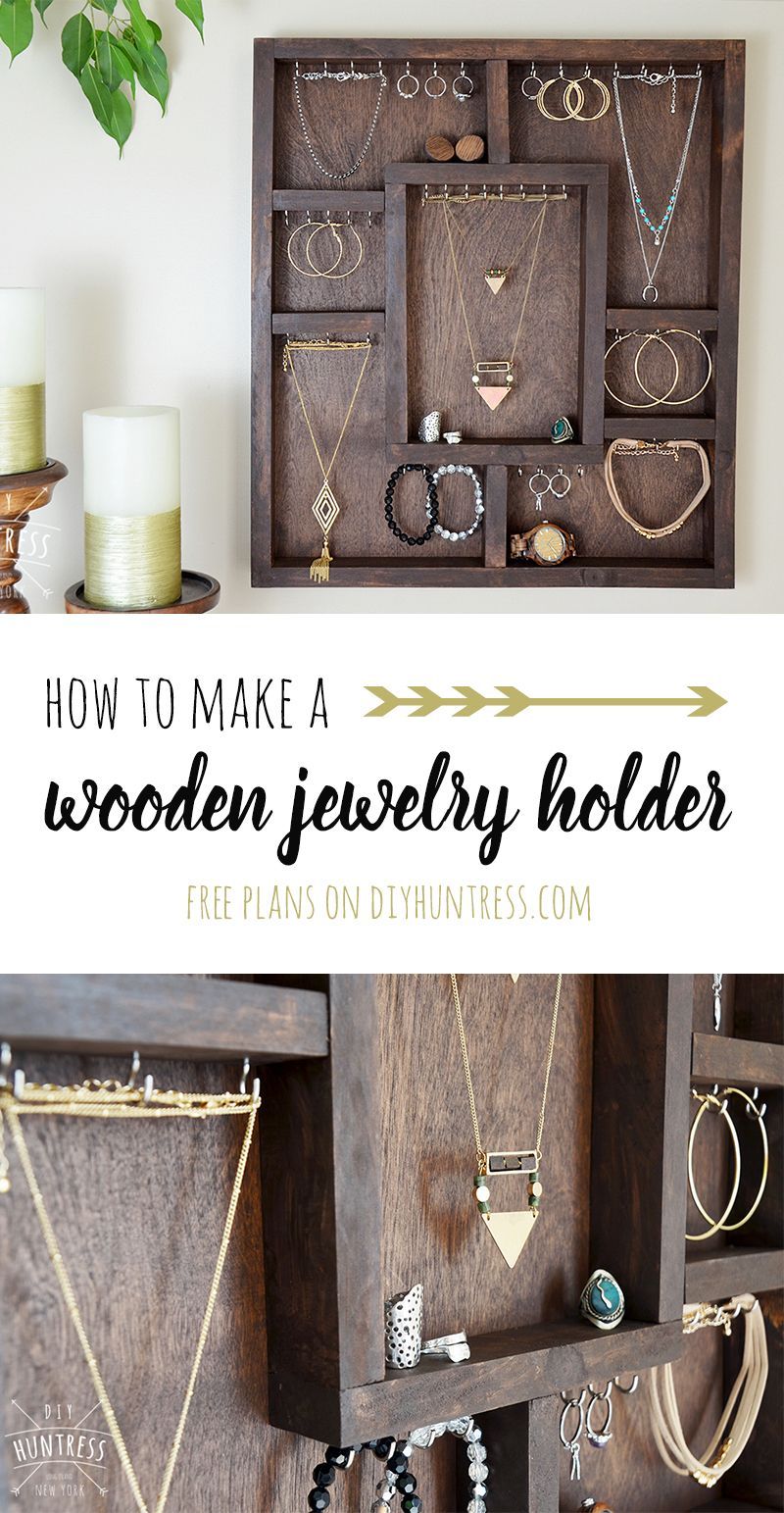 Home Depot DIH Workshop: DIY Wooden Jewelry Holder -   23 diy box jewelry
 ideas