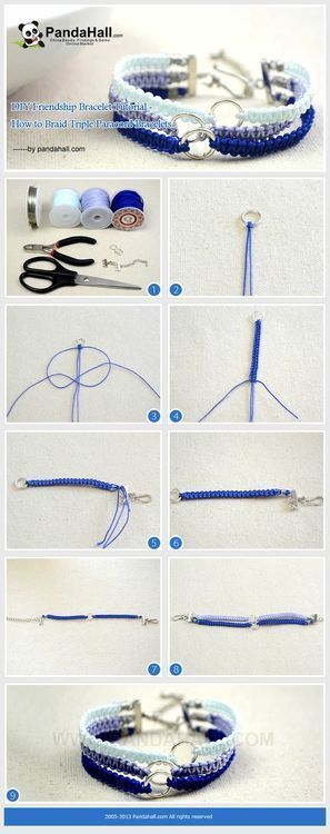 Design your own photo charms compatible with your pandora bracelets. Here, we would like to share another fabulous jewelry making tutorial—how to braid triple paracord bracelets with you. You can regard it as a new tutorial about friendship bracelet. To create this... -   23 diy bracelets paracord
 ideas