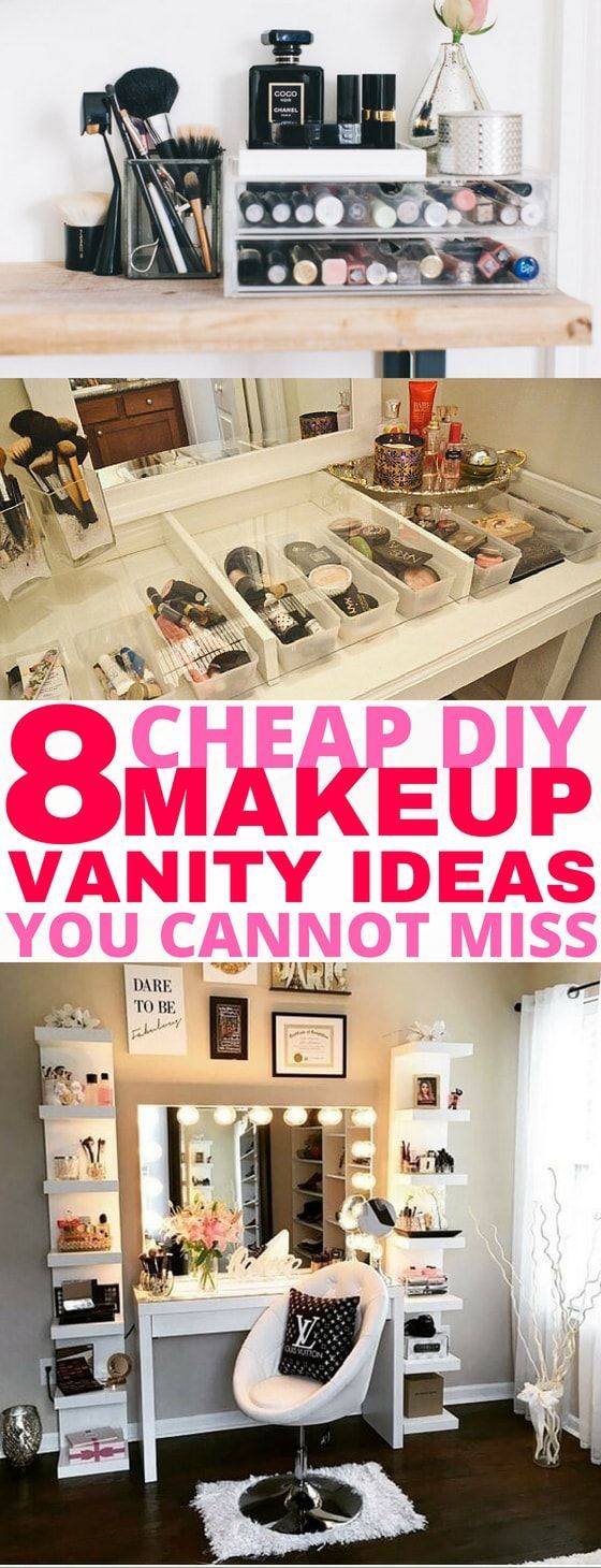 23 diy makeup area
 ideas