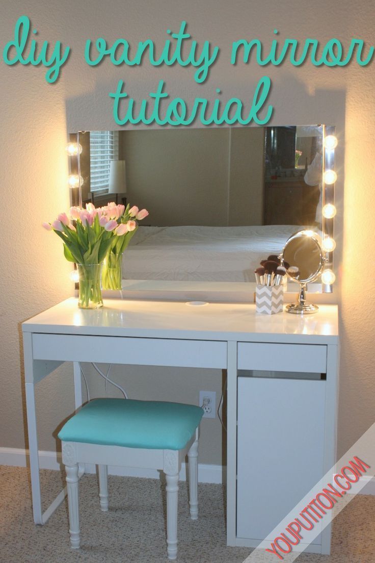 DIY Vanity Mirror Tutorial -   23 diy vanity case
 ideas