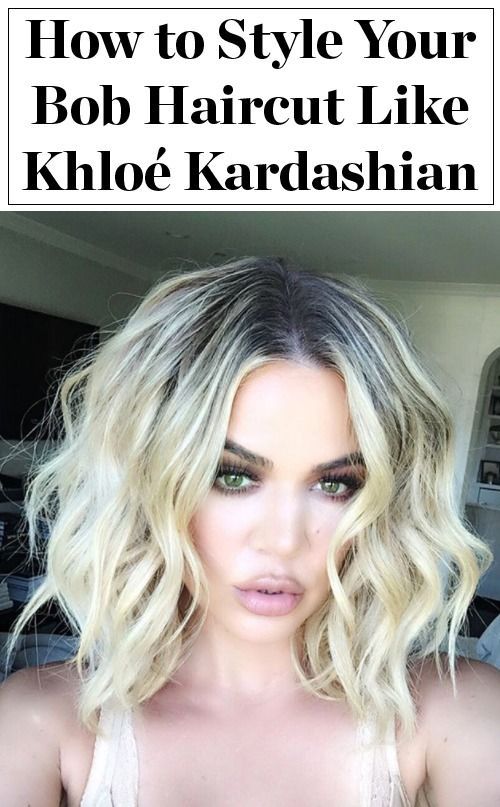 Khlo? Kardashian’s Best Bob Styles, from Textured Waves to a Tricked-Out Ponytail -   23 kardashian style hairstyles ideas