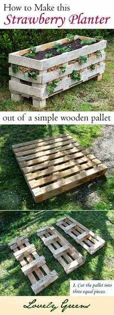 How to Make a Better Strawberry Pallet Planter -   23 pallet garden decking
 ideas
