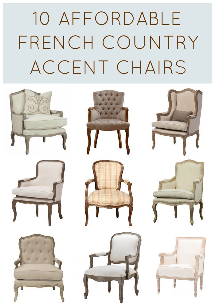 French Chairs to Buy: 10+ Affordable French Country Accent Chairs -   23 small country decor
 ideas