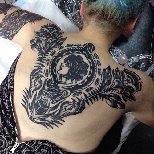 cosmicspacegirl:  James Mckenna -   23 traditional tattoo for women ideas