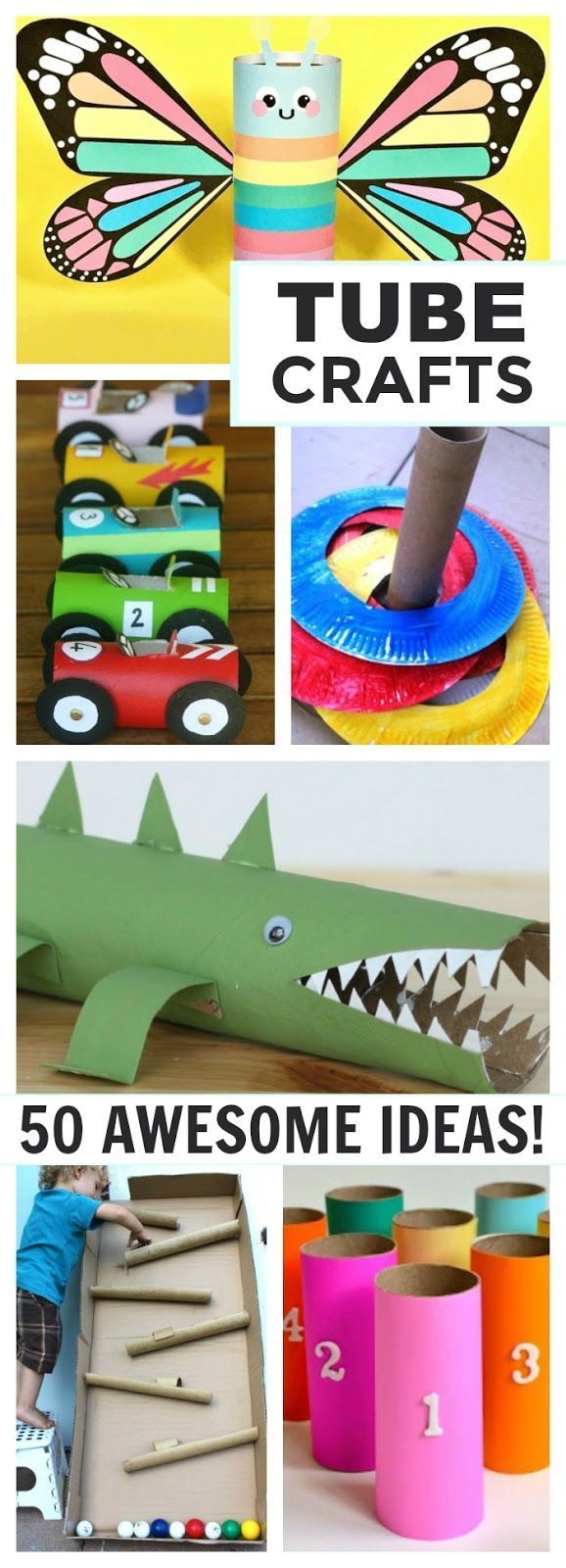 Cardboard Tube Crafts for Kids -   24 cardboard crafts for boys ideas