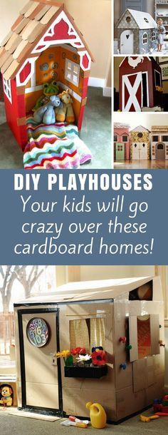 15 Amazing DIY Cardboard Playhouses Your Kids Will Want to Live in! -   24 cardboard crafts for boys ideas