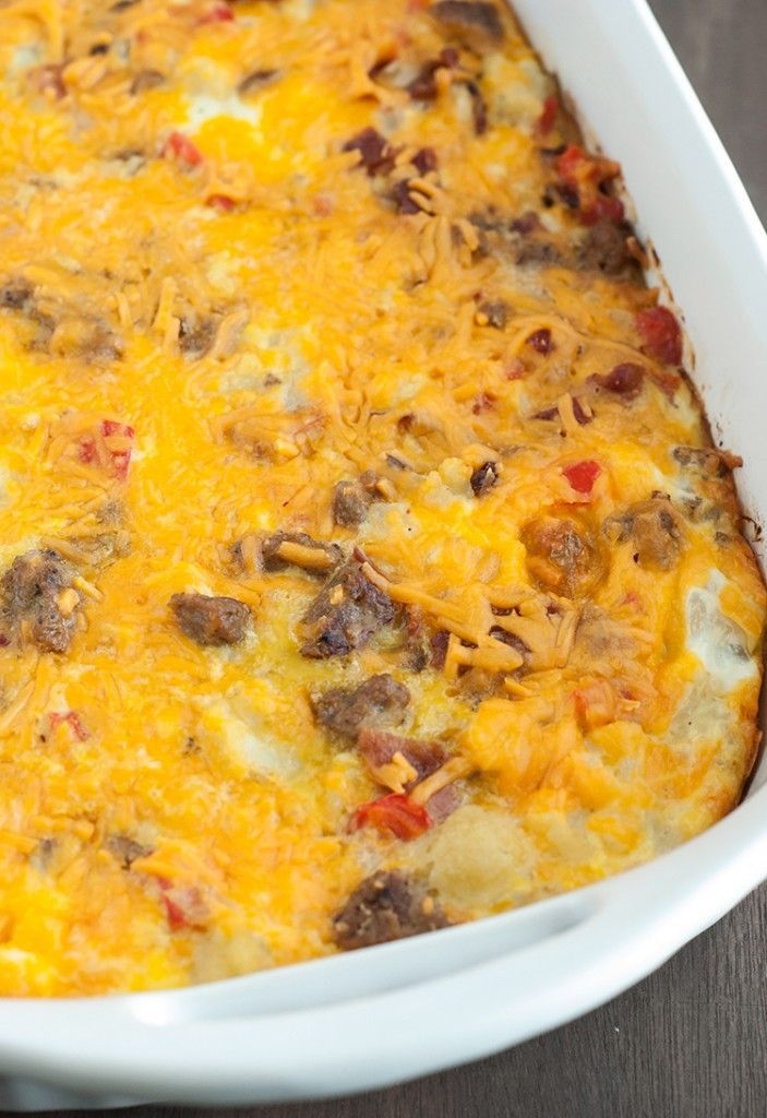 Low Carb Breakfast Casserole -   24 cauliflower recipes breakfast
 ideas