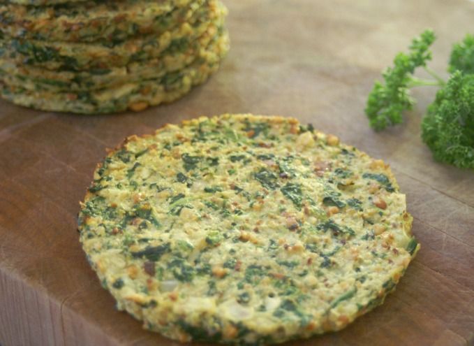 Paleo Cauliflower and Spinach Breakfast Bread -   24 cauliflower recipes breakfast
 ideas