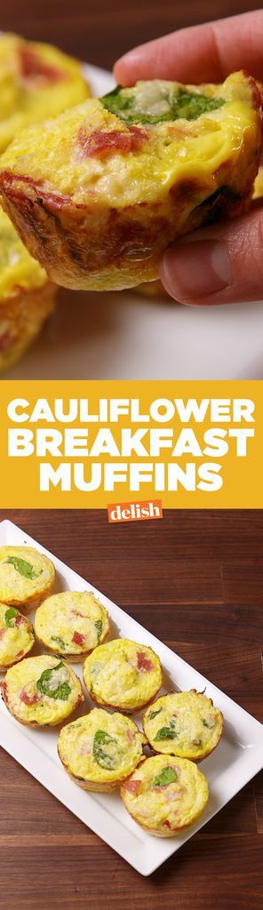 Cauliflower Breakfast Muffins -   24 cauliflower recipes breakfast
 ideas
