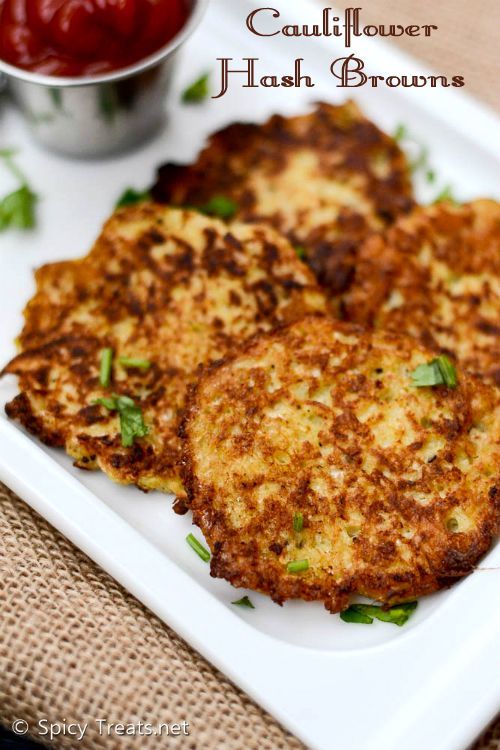 Low Carb Cauliflower Hash Browns -   24 cauliflower recipes breakfast
 ideas