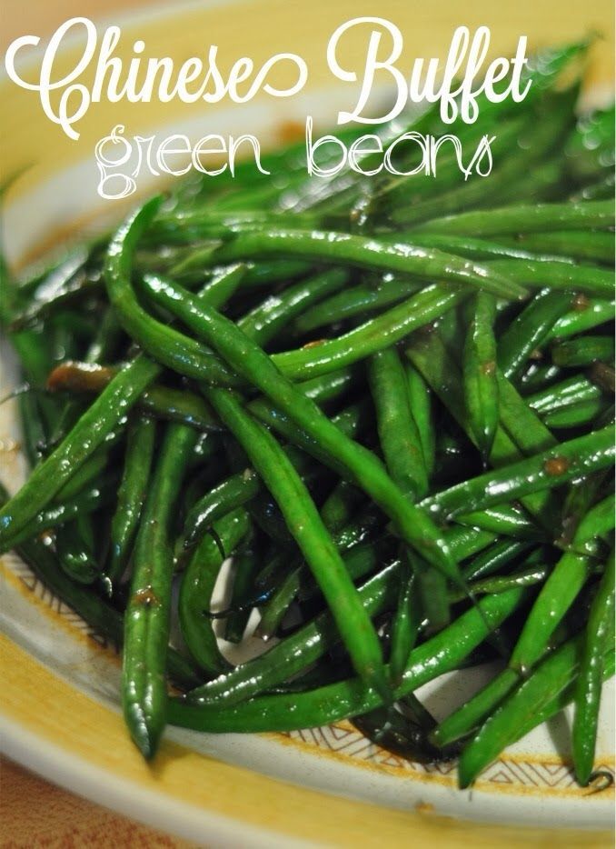 Chinese Buffet Green Beans:  I finally figured out the secret ingredient to making those yummy, slightly crunchy green beans.   Soo good! -   24 chinese recipes easy
 ideas