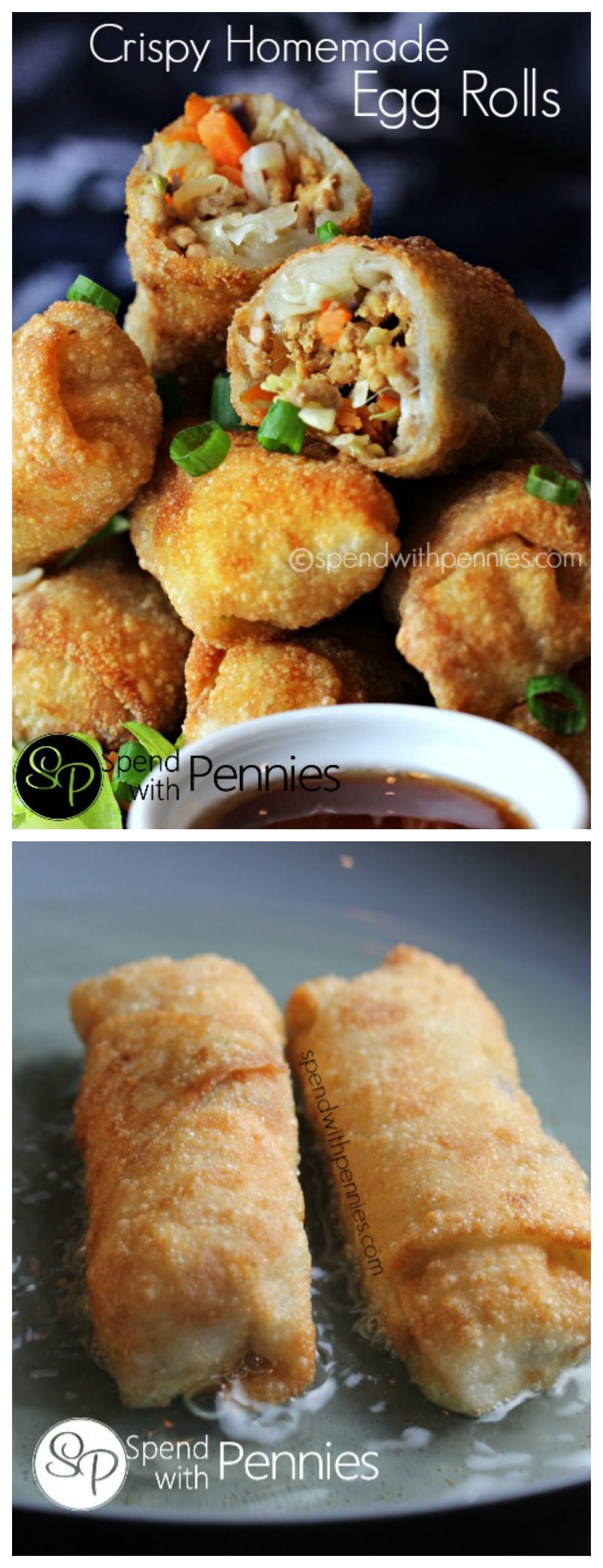 Crispy Homemade Egg Roll recipe! This recipe is easy to make and homemade Egg Rolls taste amazing!  (Can be baked or fried)! -   24 chinese recipes easy
 ideas