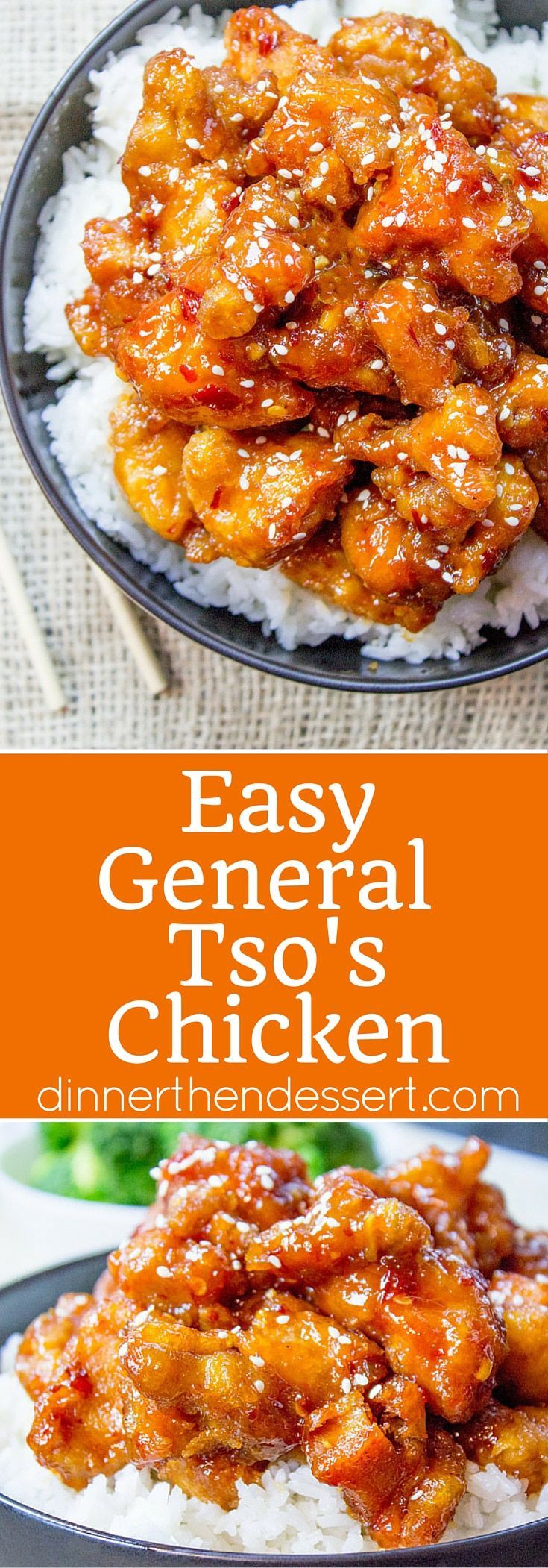 General Tso's Chicken is a favorite Chinese food takeout choice that is sweet and slightly spicy with a kick from garlic and ginger. -   24 chinese recipes easy
 ideas