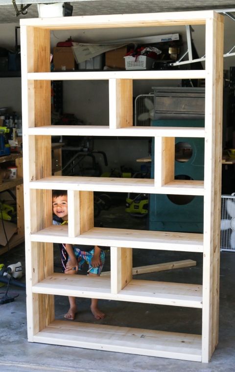 DIY Rustic Pallet Bookshelf -   24 diy bookshelf ikea
 ideas