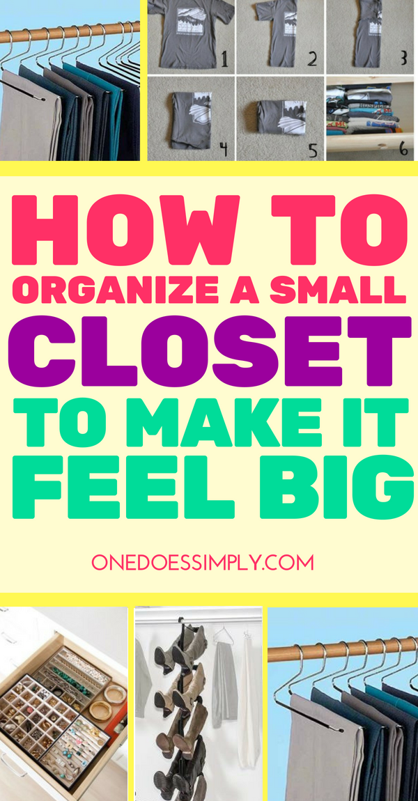 10 Brilliant Organization Hacks for Small Closet -   24 diy closet hacks
 ideas