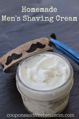 Homemade Shaving Cream with only 6 simple ingredients! Stop wasting money on shaving cream! DIY Easy Homemade Shaving Cream for men or women! You'll wonder why you never made this before! Rich, all natural, & skin-softening! Smells wonderful... it's the perfect homemade gift idea. Check out this simple recipe right now! -   24 diy gifts for guys
 ideas