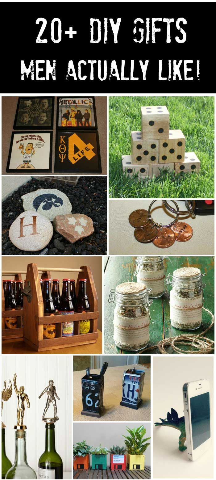 20+ Handmade Gifts Guys will Actually Like -   24 diy gifts for guys
 ideas