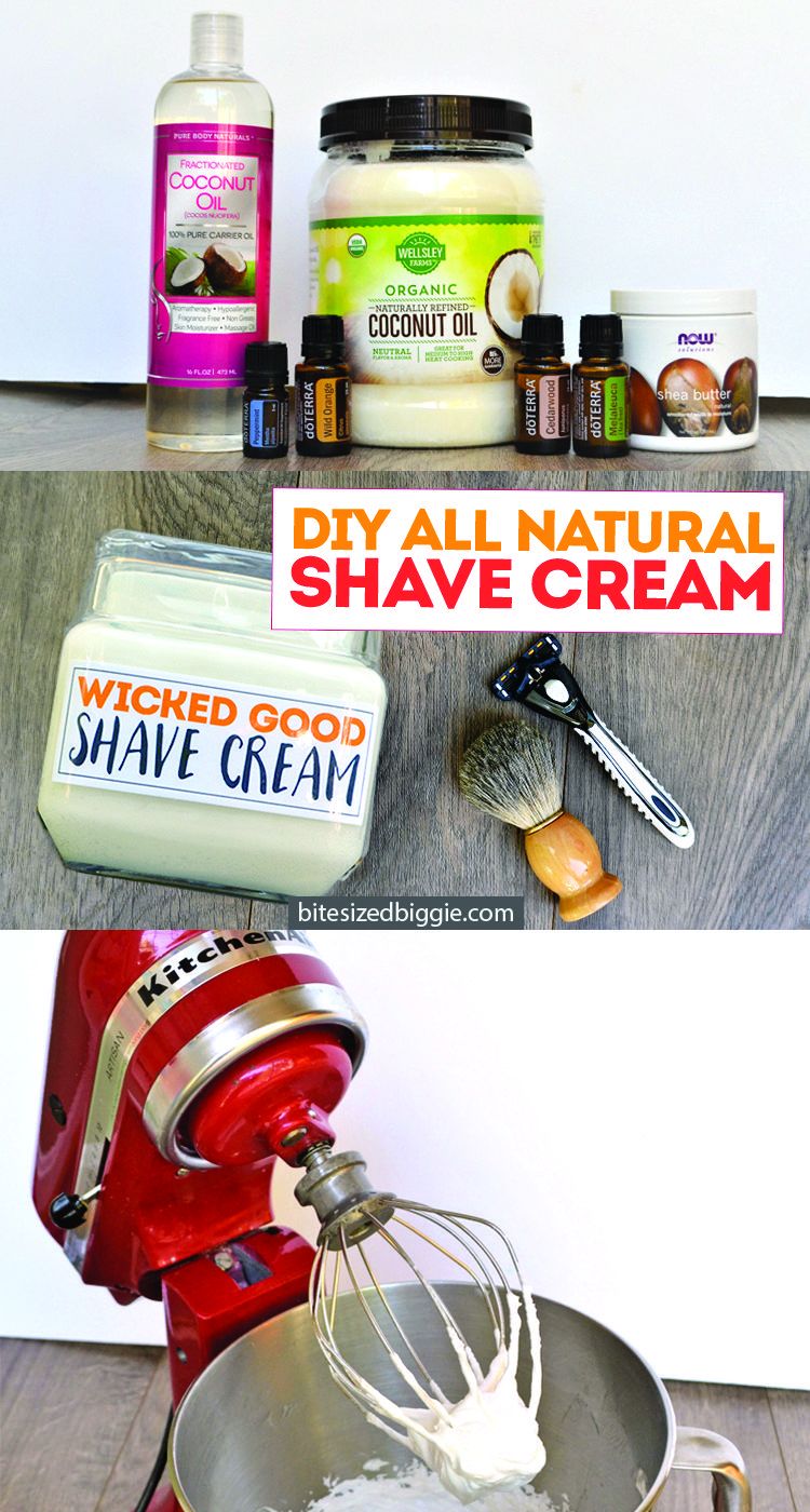 DIY All Natural Shaving Cream for EVERY Guy -   24 diy gifts for guys
 ideas