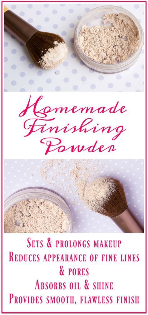 Homemade Finishing Powder -   24 diy makeup natural
 ideas