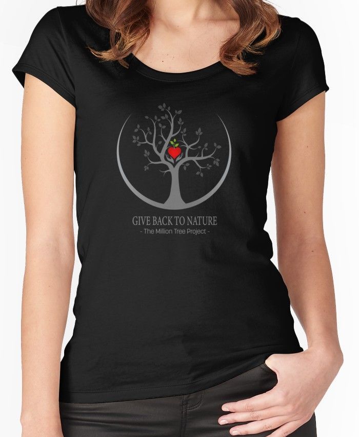 Give Back to Nature Logo - Dark Background | Women's Fitted Scoop T-Shirt -   24 fitness logo backgrounds ideas