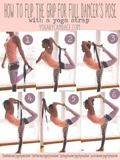 How to Flip the Grip in Dancer's Pose with a Strap -   24 fitness yoga to get
 ideas