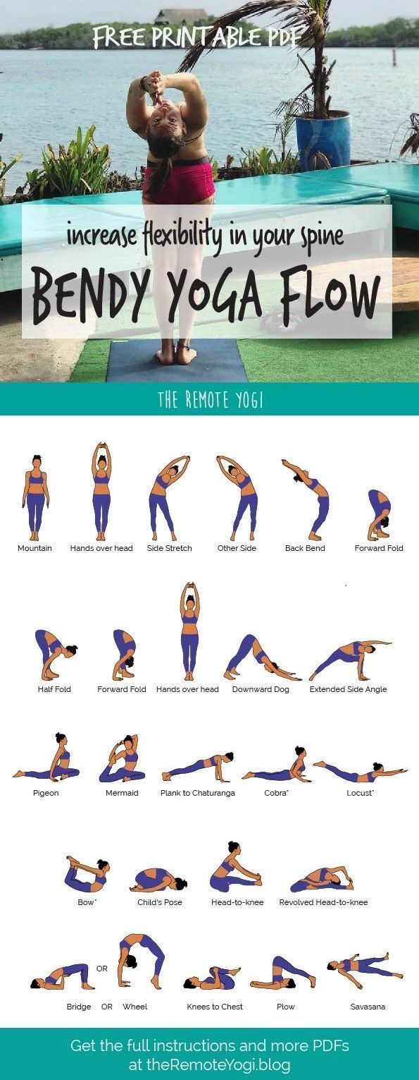 Yoga Flow for a Bendy Spine - FREE PDF -   24 fitness yoga to get
 ideas