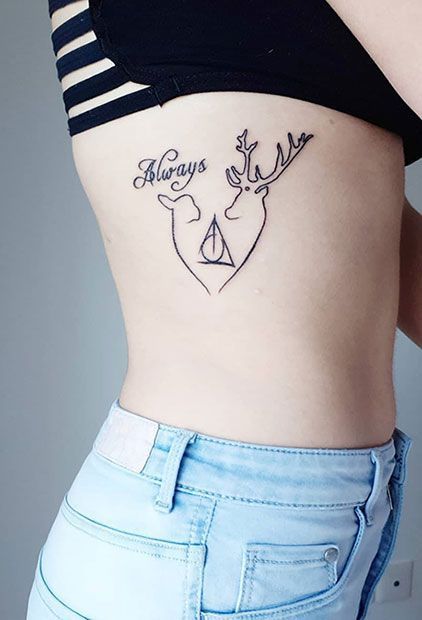 25 Cool and Magical Harry Potter Inspired Tattoos -   24 harry potter matching tattoo
 ideas