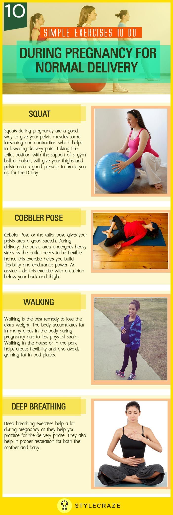 15 Pregnancy Exercises For Normal Delivery - 1st, 2nd & 3rd Trimesters -   24 healthy pregnancy diet
 ideas