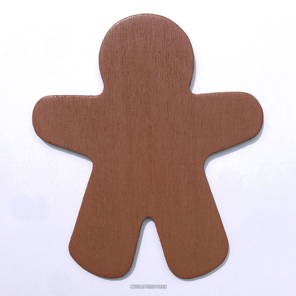 10 Brown Wood Gingerbread Men, Ready to Embellish for Holiday Crafts -   24 holiday crafts products
 ideas
