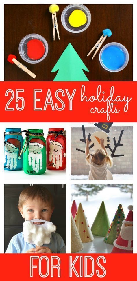 25 Fun and Easy Holiday Crafts for Kids -   24 holiday crafts products
 ideas