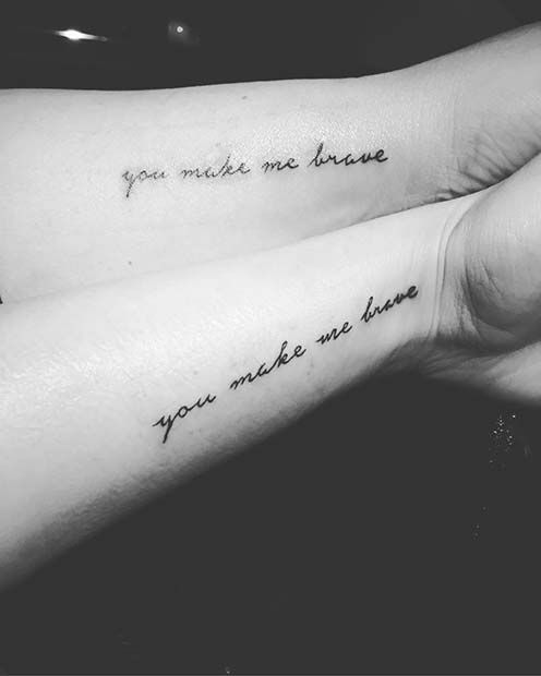 24 matching tattoo quotes
 ideas