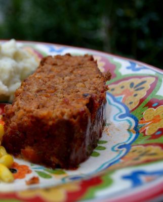 I added dijon mustard and onions. Then cooked it with bacon on top 7 Ingredient Meatloaf with Ritz Crackers -   24 meatloaf recipes with crackers
 ideas