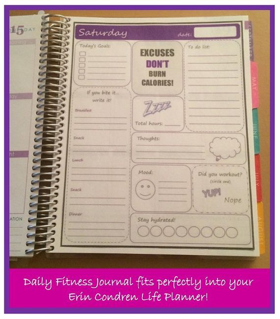 Fitness Dashboard / Mini Fitness Planner & Motivational Stickers for use in Erin Condren Life Planner + 2 FREE Fitness Challenges -   24 office fitness challenge
 ideas